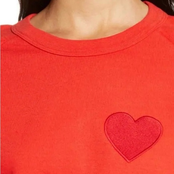 Aviator Nation WOMEN’S HEART EMBROIDERY SWEATSHIRT - Picture 3 of 6